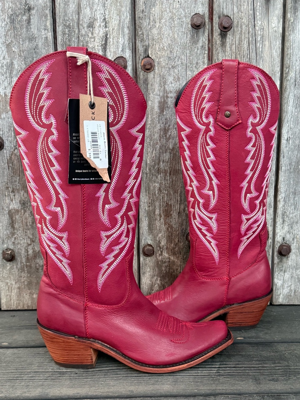 Liberty Black "Kerala Vegas Soley" Rojo Snip Toe Women's Cowboy Boots